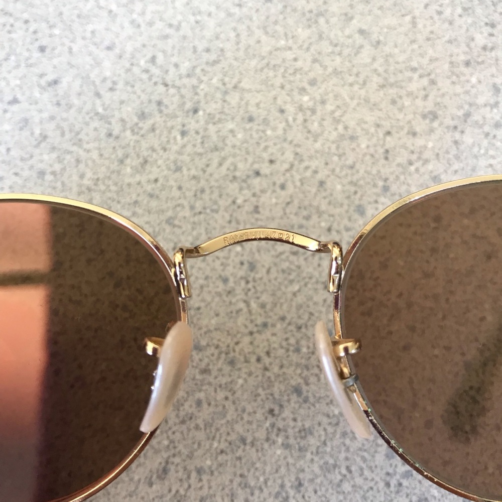 Ray-ban Pink Mirror and gold Round - Picture 3 of 5